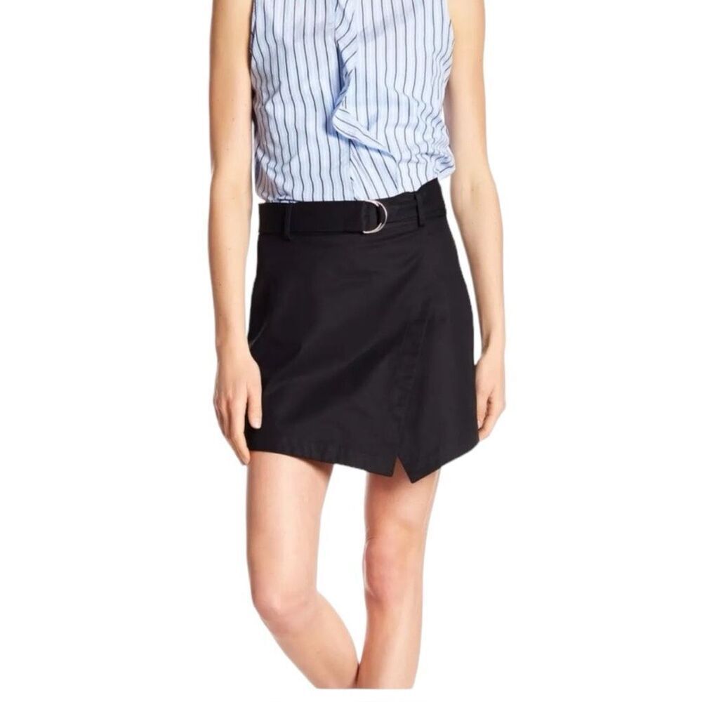 Womens Frame Black Trench Cotton High Rise Skort Skorts Skirt / Shorts - Sz 4